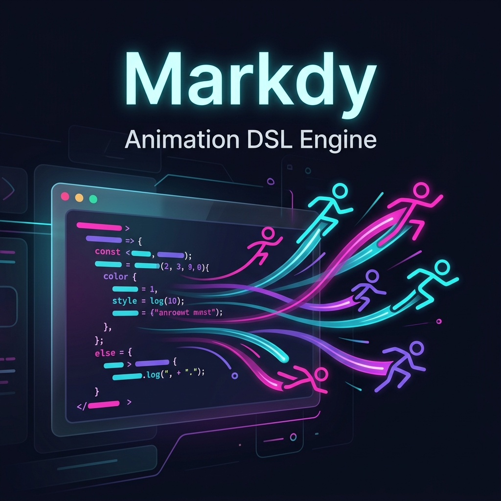 다이어그램을 코드로 그리듯, 이제 '움직임'을 글로 그리는 Markdy