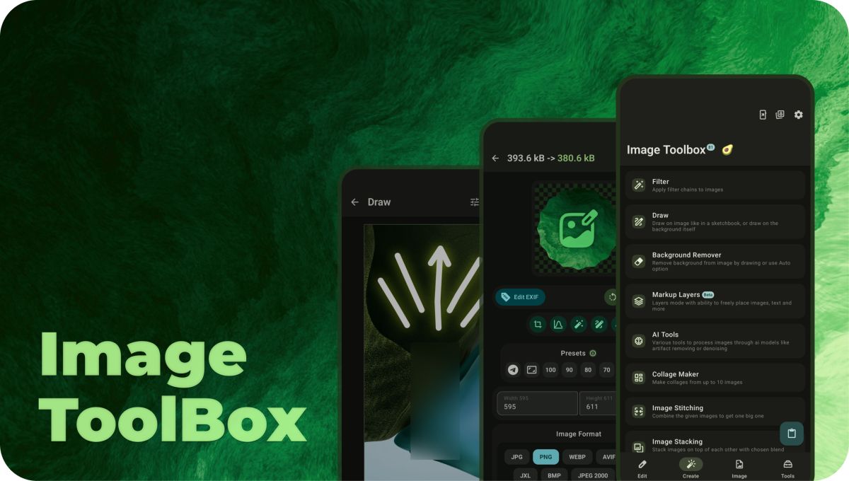 사진 앱 다섯 개 지웠어요 — 안드로이드용 '이미지 맥가이버칼' Image Toolbox