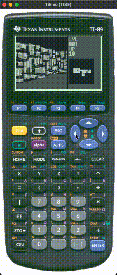 TI-89 공학용 계산기에서 3D 레이캐스팅 엔진을 돌려버린 프로젝트
